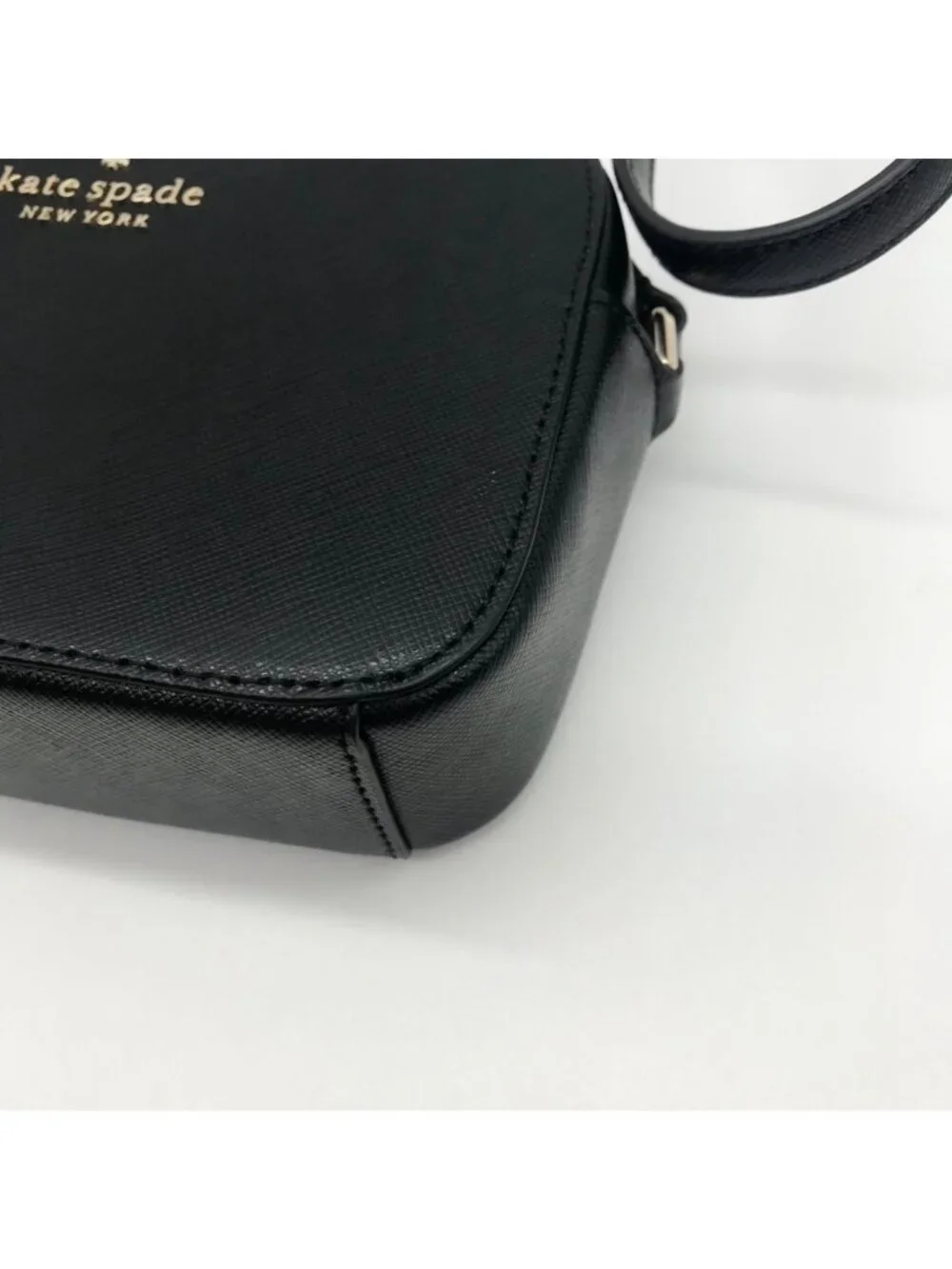 Kate Spade Black Saffiano Leather Mini Camera Bag